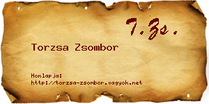 Torzsa Zsombor névjegykártya